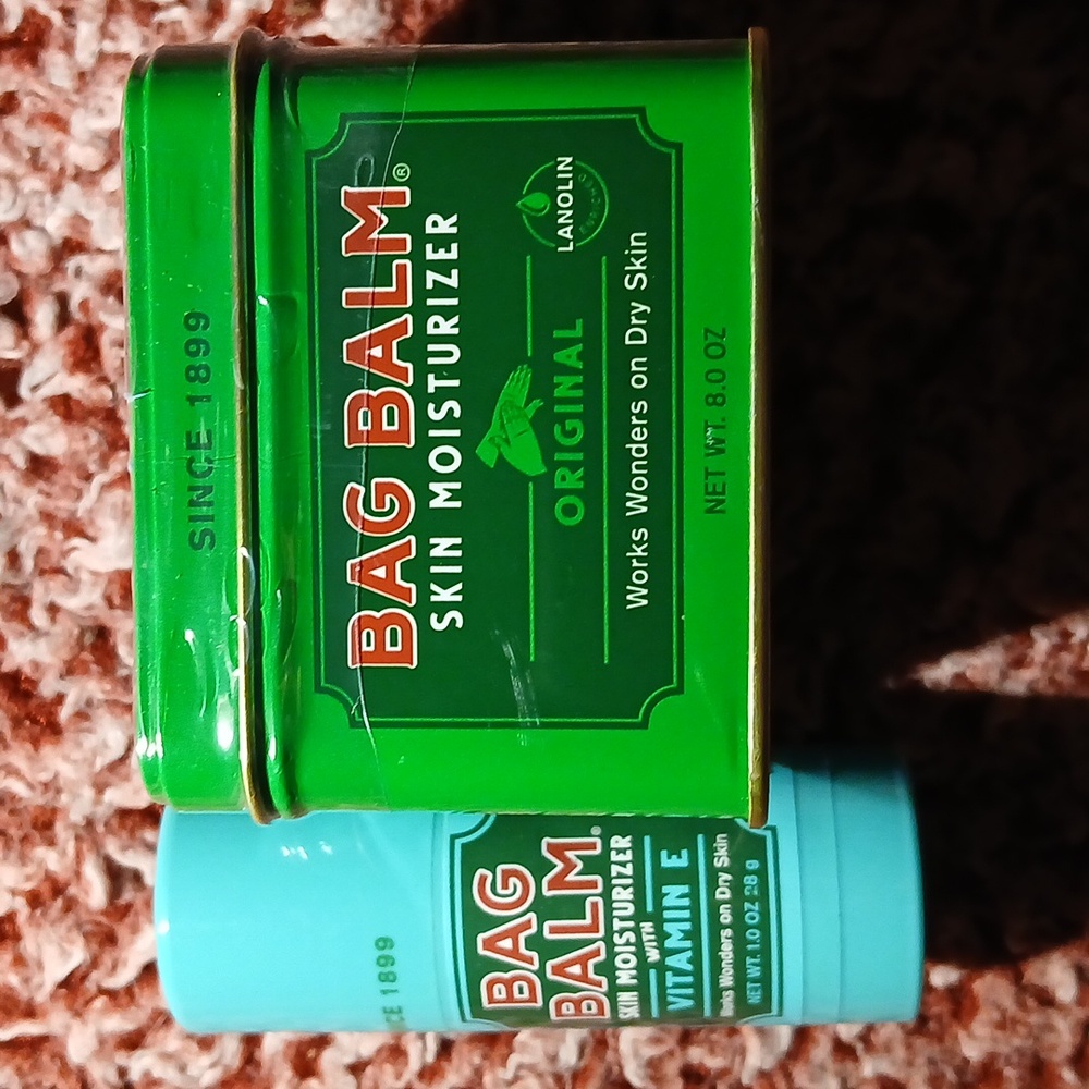 ORIGINAL BAG BALM 8oz SKIN MOISTURIZER & VIT E BAG BALM DRY SKIN STICK